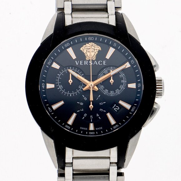 VERSACE VEM8 black SS QZ - Picture 1 of 8